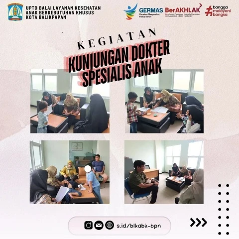 Kunjungan Dokter Spesialis Anak Juni 2024 di UPTD BLK ABK Balikpapan